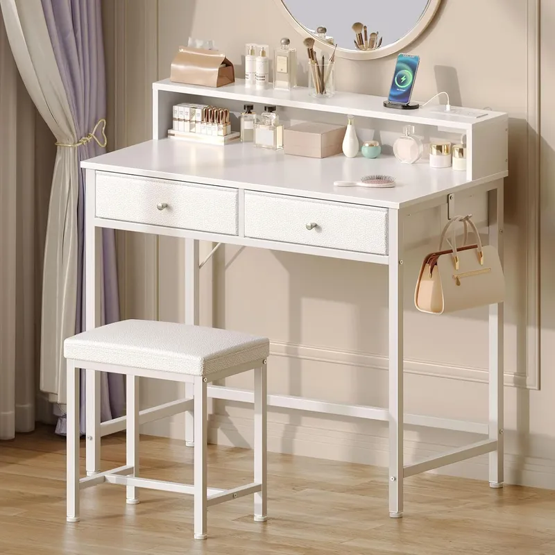 Seventable Vanity Desk Without Mirror